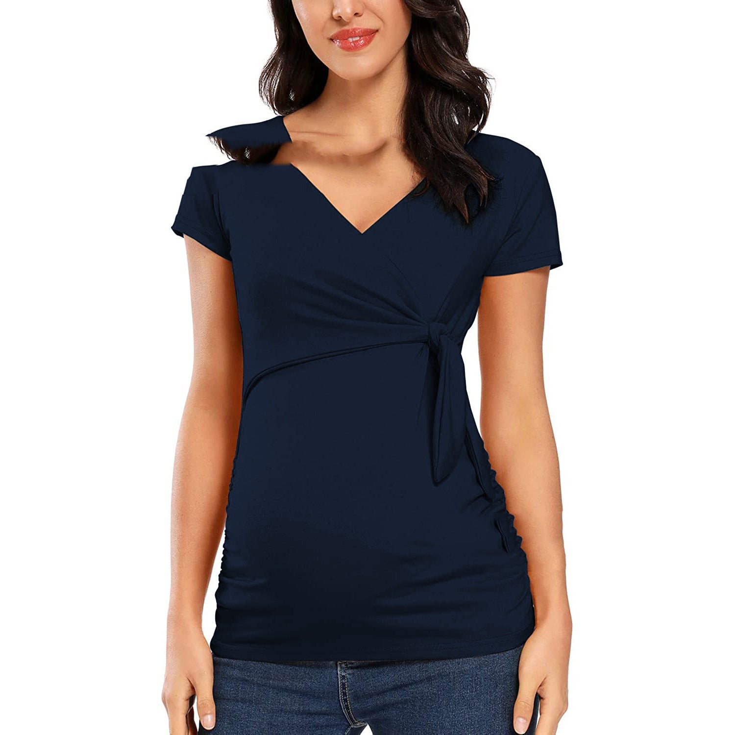 European And American Short-sleeved Maternity Wear