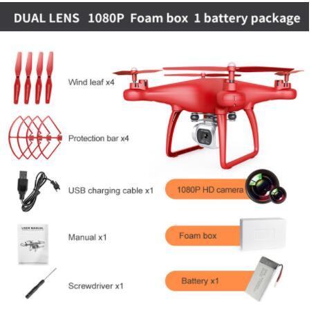 Cross-Border Drone Remote Control HD 4k Dual Lens Camera Long Endurance Helicopter Model Fixed Altitude