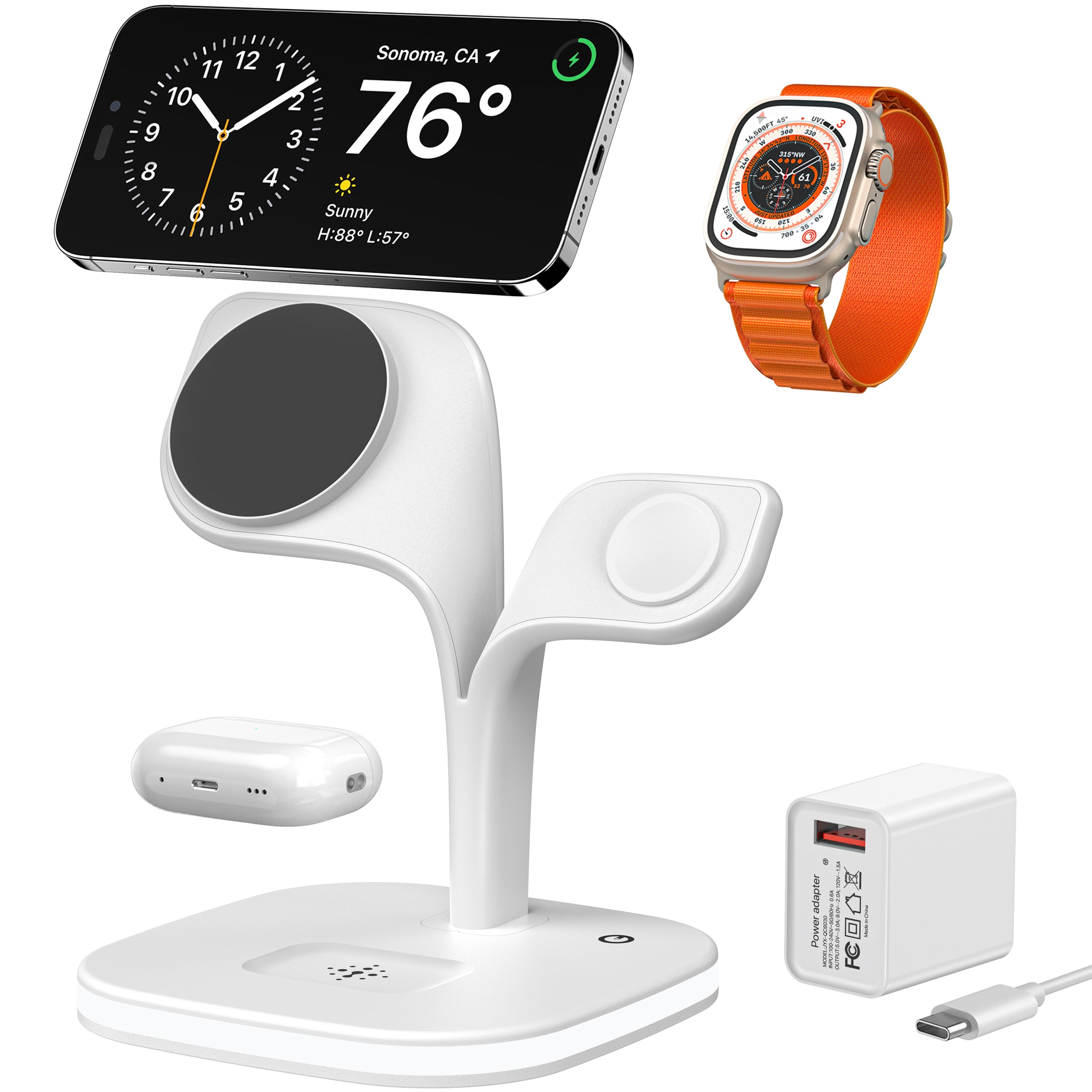 5-in-1 Magnetic Real Wireless Desktop Fast Charging Station For Multiple Devices