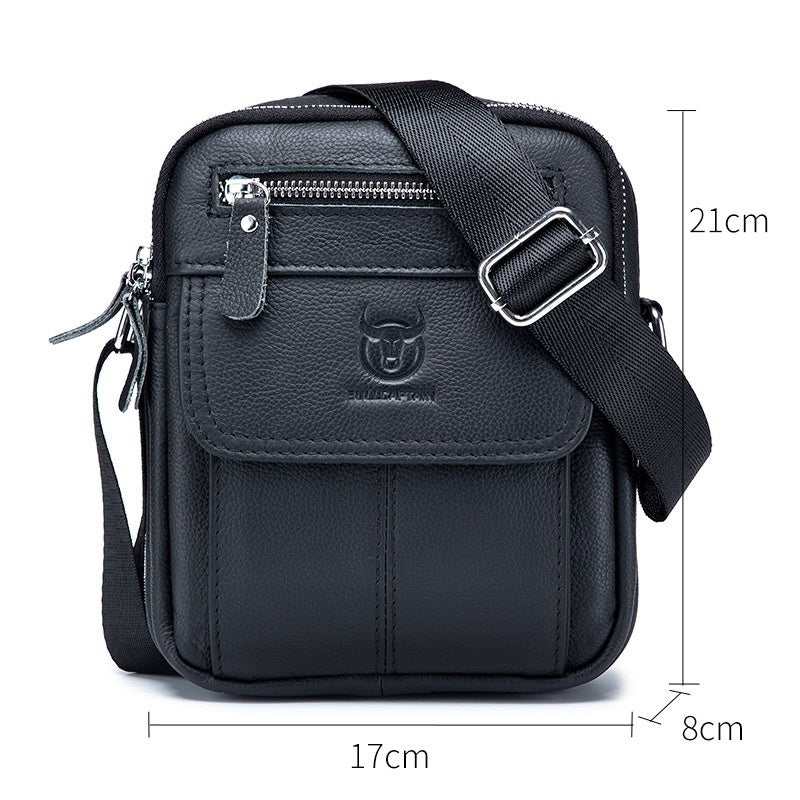 Leisure Mini Men's Leather Shoulder Crossbody Cash Bags
