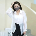 Loose All-match Fashionable Mid-length Shirt Thin Sun Protection Clothing For Women