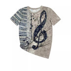 Digital Printing Note Short-sleeved T-shirt