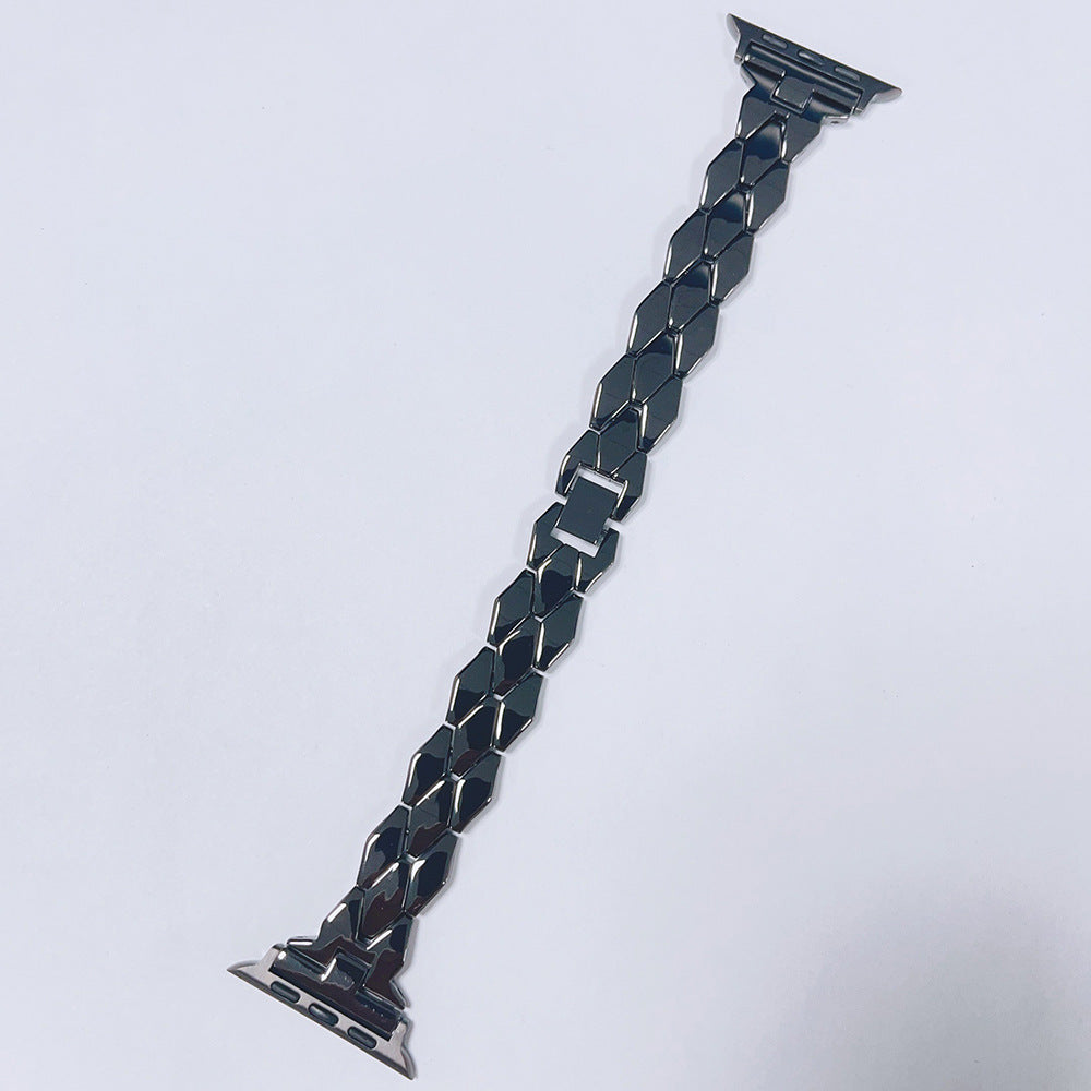 Creative Stainless Steel Diamond Solid Metal Strap