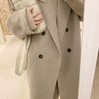 Cotton And Thickening Women's Small Woolen Overcoat