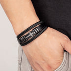 Cross Multi-layer Leather Bracelet Vintage Men And Women