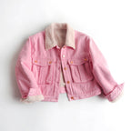 Lamb Wool Fleece-lined Thickening Denim Jacket