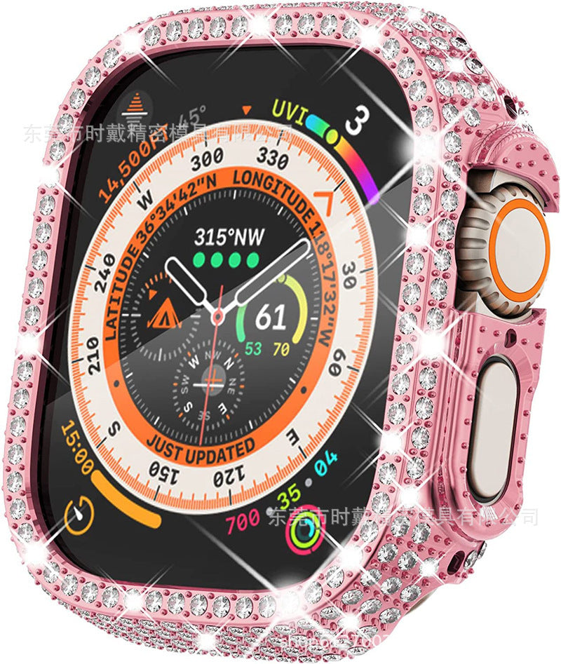 Full Diamond Cut-out Smart Watch Protective Case